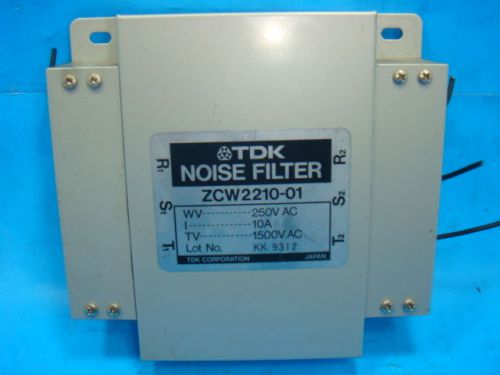 Used pullout tdk noise filter zcw2210-01 10 amp for sale