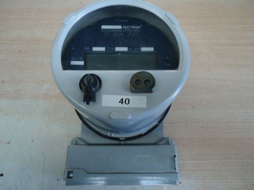 Schlumberger Vectron Type SV3SD Solid State Watthour Meter w/ Mounting Box