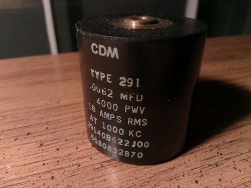 Genuine new cornell dubilier type 291 29140b622j00 6200pf 4000v mica capacitor for sale