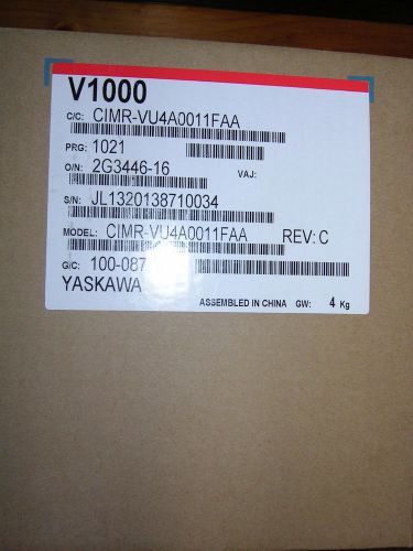 7.5 hp Yaskawa V1000 Variable Frequency Drive CIMR-VU-4A0011FAA