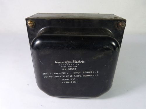 Acme electric t-57185 industrial control transformer input 108-132v 60cy ! wow ! for sale