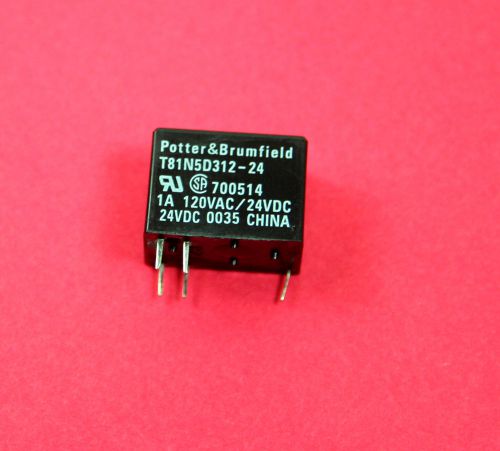 Potter &amp; brumfield  relay t81n5d312-24 vdc spdt -1a- 5 pins fully enclosed - new for sale
