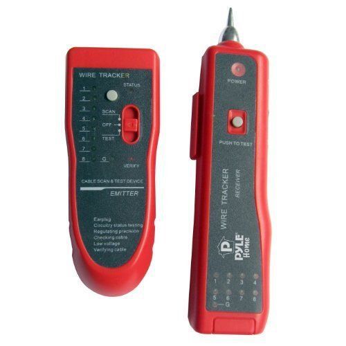 Pyle phct65 cable tracker and tester - 1 x rj-11 network , 1 x rj-45 network for sale