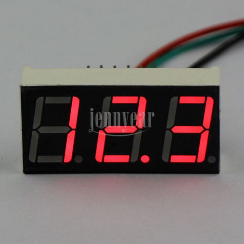 0.56&#034; Slim Digital Voltmeter 0-100V Voltage Panel Meter Red LED Power Monitor