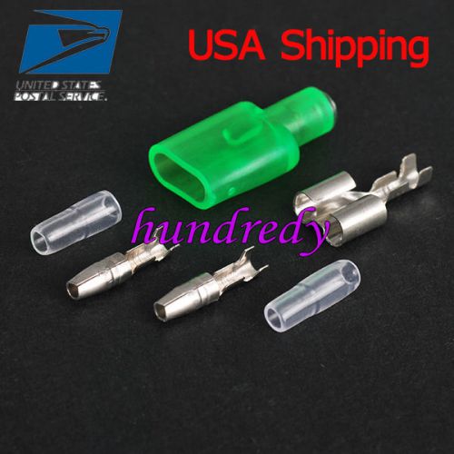 10sets female male bullet connectors 1 to 2 cable splitter insulated cover usa for sale
