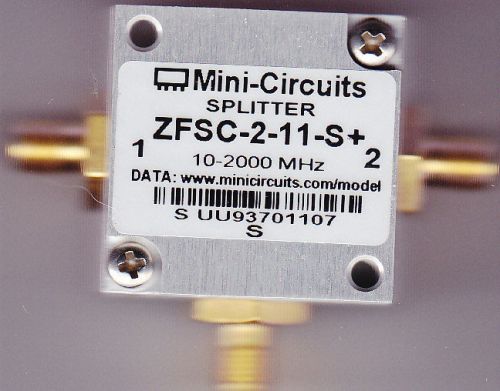 New mini-circuits zfsc-2-11-s+ power splitter/combiner   2 way-0° 5 to 500 mhz for sale