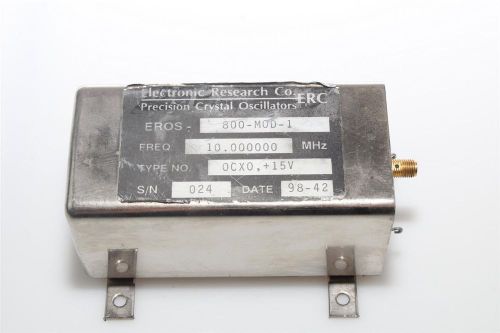 High Stability Oven Crystal Oscillator OCXO 10 MHz Electronic Research Co. 15Vdc
