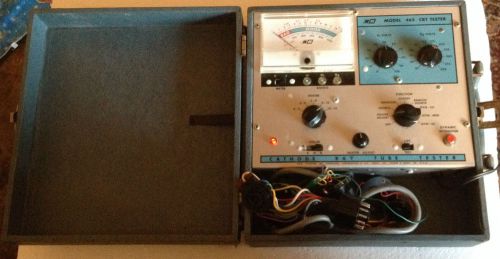 Vintage B &amp; K Tube CRT Tester MODEL 465 Suit Case &amp; Cables Made in U S A