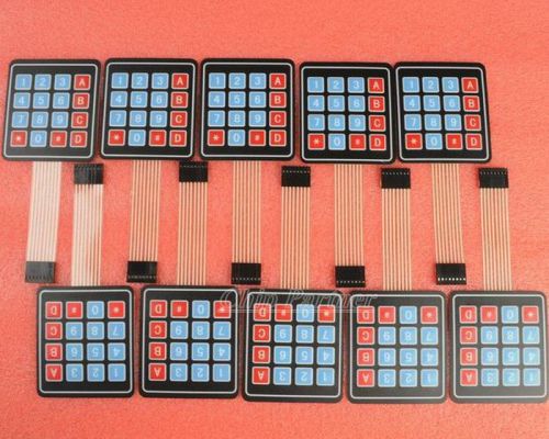 10pcs 4 x 4 Matrix Array 16 Key Membrane Switch Keypad Keyboard Touch Pad
