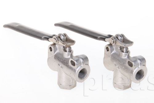 2 Soft-open Stainless Steel Carpet Cleaning Extractor Wand Angle Valves