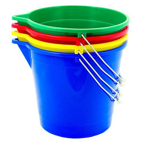 Elliot round 10 litre mop bucket inc metal handle floor cleaning equipment for sale