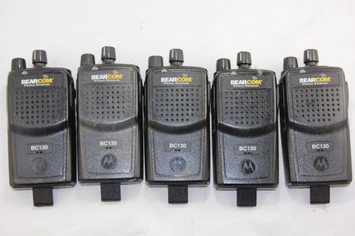 5 Lot Bearcom VHF 16Ch 5W 150-174Mhz  AAH84KDJ8AA2AN Radios