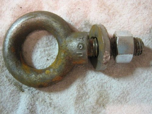 Used (5/8&#034;) drop forged eye bolt lifting eye 1 3/4&#034; usa made for sale