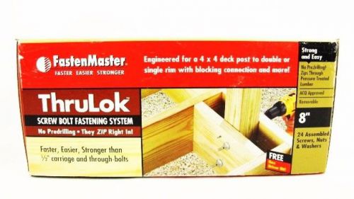 Fastenmaster thrulok 24-piece 8 in. screw bolt fastening system for sale