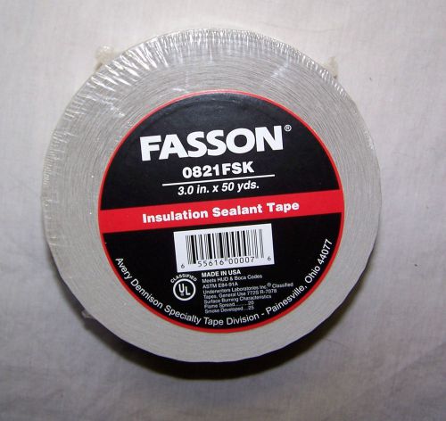 Fasson 0821 HVAC Duct Tape 3&#034; x 50 yards NOS
