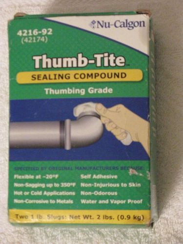 Nu-calgon duct seal sealing compound thumb gum seals holes 2-1il bricks for sale