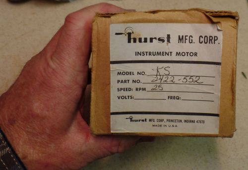Hurst  instrument motor series k  model ks 2422-552  synchronous motor 25 rpm for sale