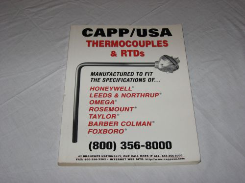 CAPP/USA Thermocouples &amp; RTD  Industrial Supply Catalog