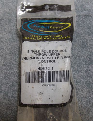PRODUCT PRESERVERS A O SMITH SINGLE POLE DBL THROW UPPER T&#039; STAT 40832-1 NOS