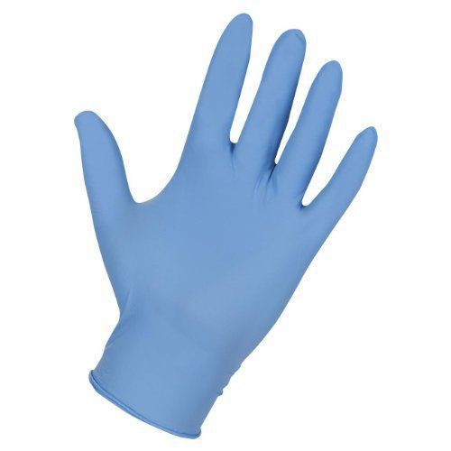 Nitrile powder free nitrile gloves medium light blue pack of 100 gjo15365 for sale