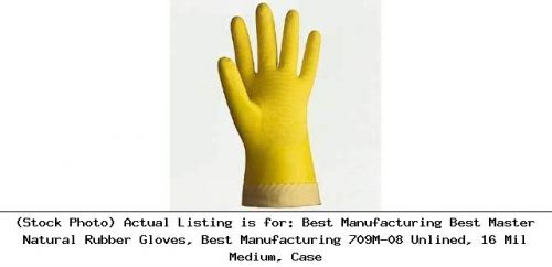 Best Manufacturing Best Master Natural Rubber Gloves, Best Manufacturing 709M-08