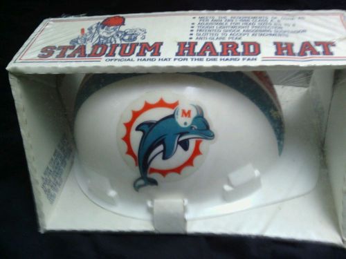 Miami Dolphins Stadium Hardhat NFL Safety (vintage Dolphin&#039;s Logo)