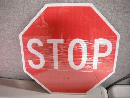 Mutual Traffic Stop/Slow Paddle Sign With 18&#034; Diameter New