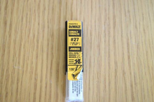 Dewalt #27 wire cobalt jobber length drill bit (8-pack) for sale