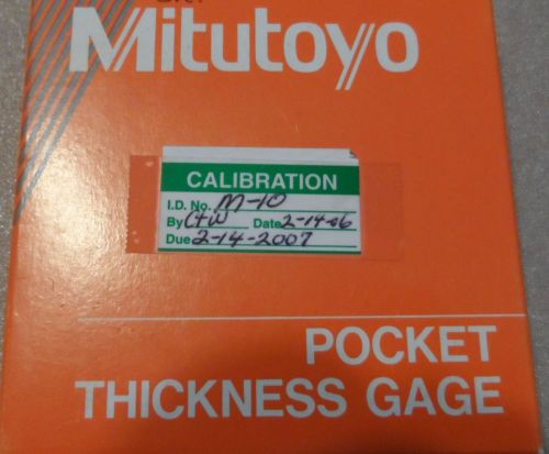 Mitutoyo pocket thickness gauge for sale