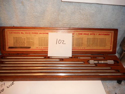 Machinists sp102 buy now starrett  iconic  # 823 4&#034;-40&#034; indide micrometer for sale