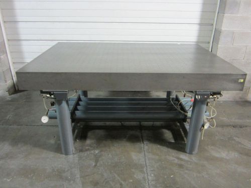 Challenger pneumatically stable cast iron surface plate breadboard 72 x 48 x 6&#034; for sale