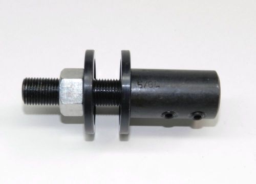 Spindle 5/8&#034; arbor hole shaft for motor - grinder - 1/2&#034; shaft left hand thread for sale