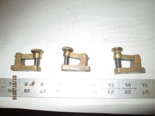 MACHINIST LATHE MILL Lot of Machinist SOLID Brass Clamps Hold Down s ?