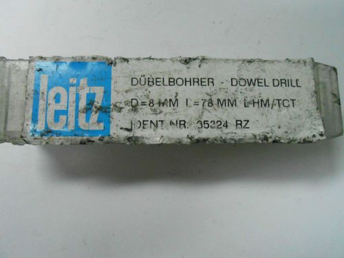 New leitz dowel drill 35324 rz  d=8mm l=78 mm lhm/tct for sale