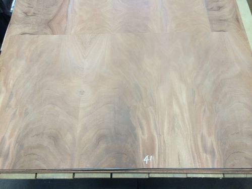 Wood Veneer Crotch Mahogany 48x26 1pcs total 20Mil Paper Backed &#034;EXOTIC&#034; CRLM41
