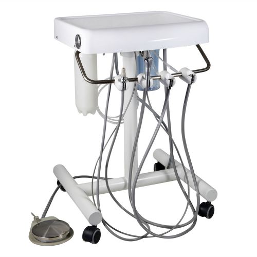 Portable Dental Delivery Unit Syringe Cart System Hose Tube 4H Saliva ejector