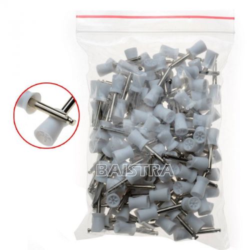 New Dental Polishing Prophy Cups Latch Type Rubber Cup 144pcs/bag White Color