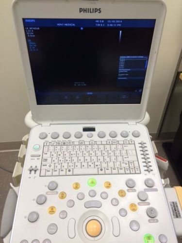 Philips cx50 ultrasound system incl c5-1 and l12-3 probes &amp; cart for sale