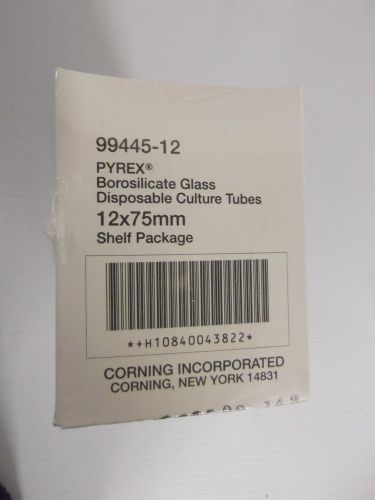 Corning Glass Culture Tubes 12x75mm, Catalog # 99445-12