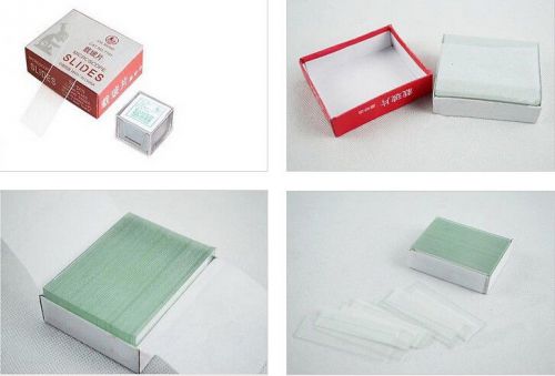 50 pcs pre-clean blank microscope slides and 100 pcs square glass cover for sale