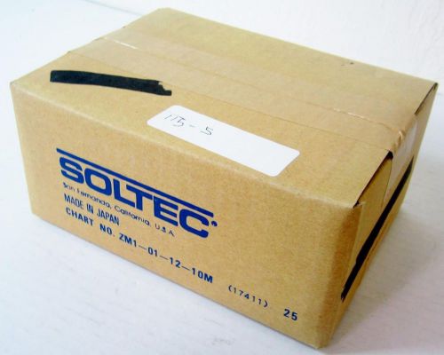 *case of 25* soltec zm1-01-12-10m z-fold chart recorder paper, 120mm x 10m, num for sale