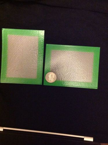 2 Silicone Non Stick No Shatter Mat Slick Pad