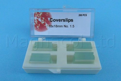 Microscope Slide Coverslips 18x18mm Pack of 400