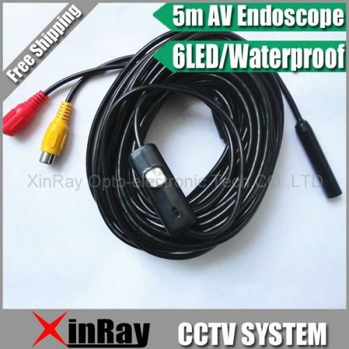 Mini av waterproof endoscope snake 5m inspection camera 10mm cctv camera for sale