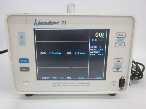 AccuSync 71 ECG Monitor 7100-3 - Tested - Working