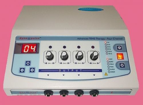 Pulse massage, 4 ch electrotherapy prof. therapeutic use pain relief therapy  e1 for sale