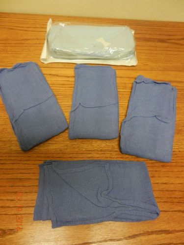 Sterile O.R. Towels 17x26&#034; Blue Cotton New pack of 4