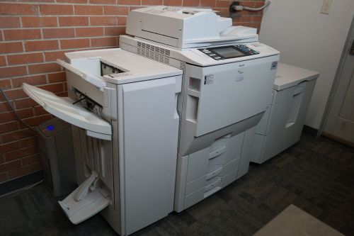 Ricoh pro c550ex production printer w/ finishers, lct, extra toner, and fiery for sale