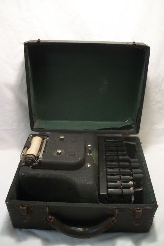 Vintage Antique Stenotype Machine Original Case