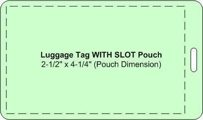 Luggage tag laminating pouch, 2-1/2&#034; x 4-1/4&#034; 7 mil school travel supplies for sale